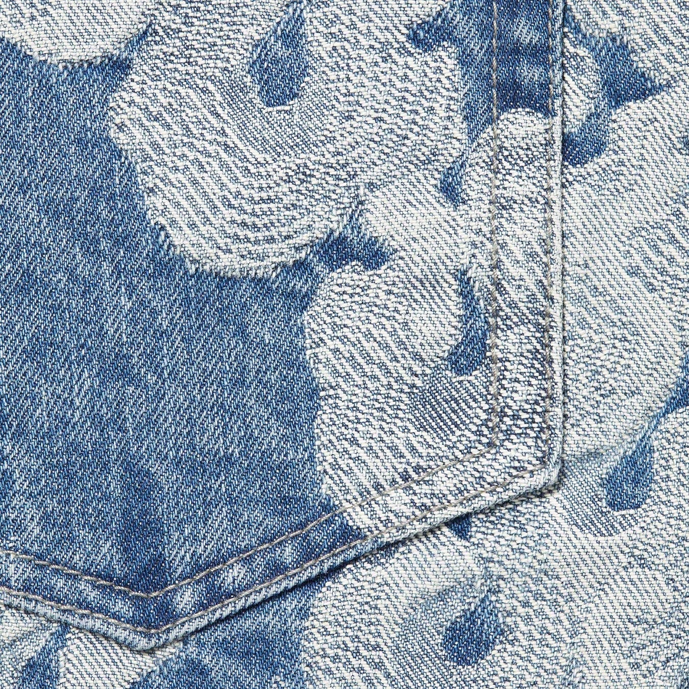 Flames Jacquard Baggy Denim Short view 9